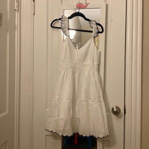 COPY - Vineyard vines smocked waist scallop dress